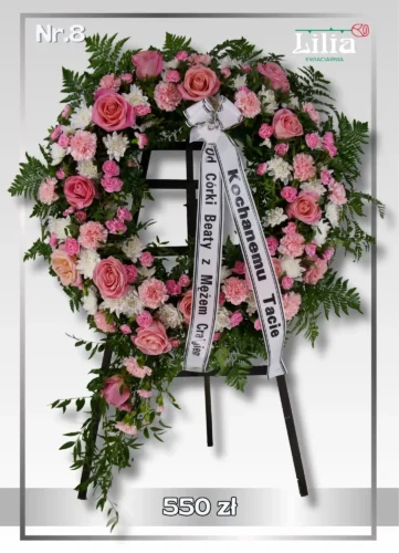 Wieniec koło różowy 550 zł